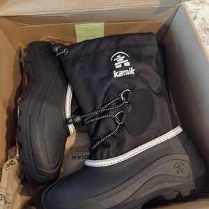 Kamik Black Kids Snow Boots